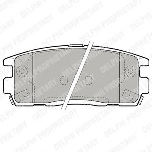 Комплект тормозных колодок, дисковый тормоз DELPHI