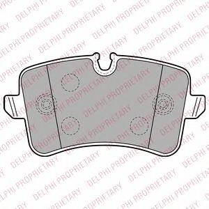 Комплект тормозных колодок, дисковый тормоз DELPHI