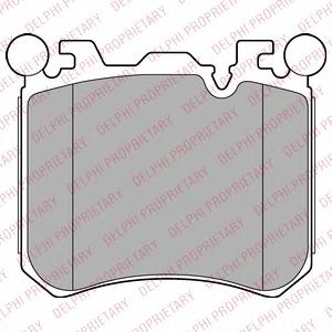Комплект тормозных колодок, дисковый тормоз DELPHI