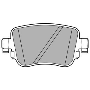 Комплект тормозных колодок, дисковый тормоз DELPHI