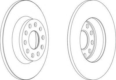 Тормозной диск FERODO DDF1306
