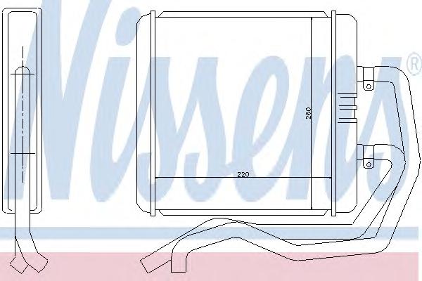 Радиатор печки NISSENS