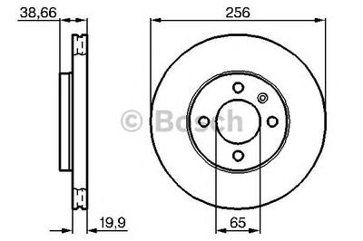 Тормозной диск BOSCH 0986478308