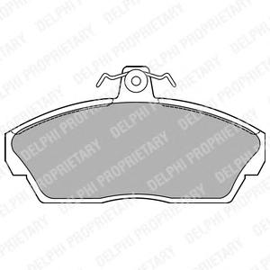 Комплект тормозных колодок, дисковый тормоз DELPHI
