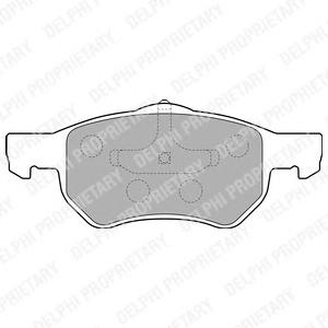 Комплект тормозных колодок, дисковый тормоз DELPHI