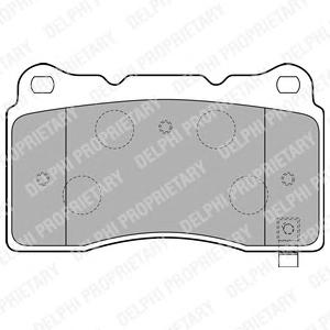 Комплект тормозных колодок, дисковый тормоз DELPHI