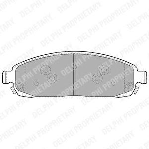 Комплект тормозных колодок, дисковый тормоз DELPHI