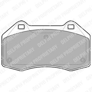 Комплект тормозных колодок, дисковый тормоз DELPHI LP1940