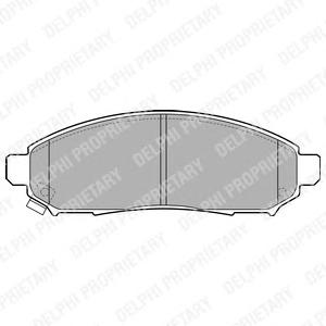 Комплект тормозных колодок, дисковый тормоз DELPHI
