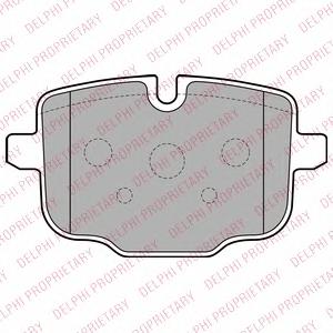 Комплект тормозных колодок, дисковый тормоз DELPHI