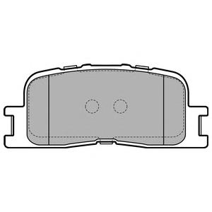 Комплект тормозных колодок, дисковый тормоз DELPHI