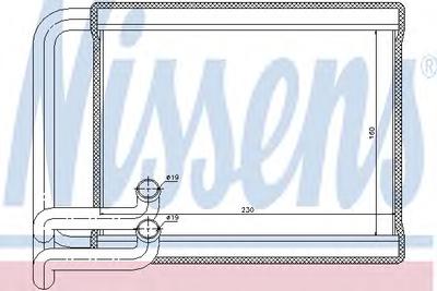 Радиатор печки NISSENS 77534