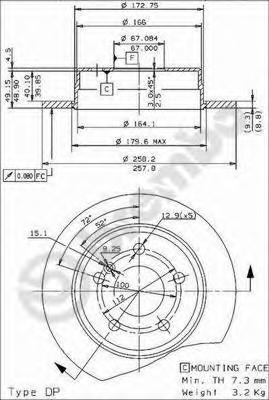 Тормозной диск BREMBO