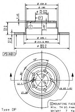Тормозной диск BREMBO