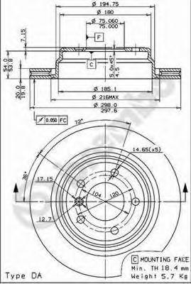 Тормозной диск BREMBO
