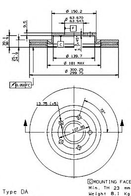 Тормозной диск BREMBO