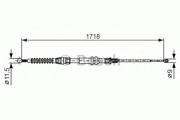 Трос ручника BOSCH