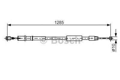 Трос ручника BOSCH 1987482026