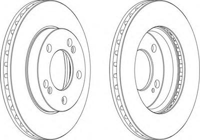 Тормозной диск FERODO DDF1627