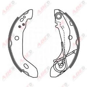 Комплект тормозных колодок ABE C0M007ABE