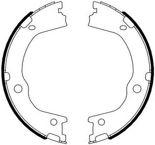 Комплект тормозных колодок, стояночная тормозная система FERODO FSB4089