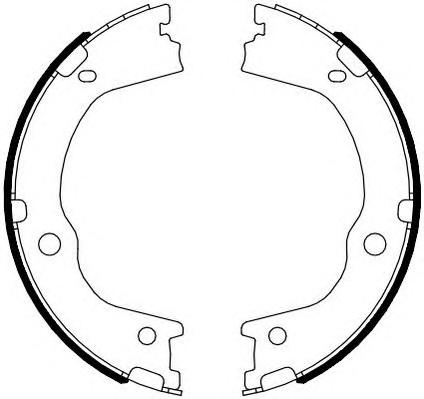 Комплект тормозных колодок, стояночная тормозная система FERODO