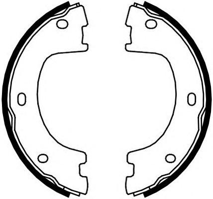 Комплект тормозных колодок, стояночная тормозная система FERODO