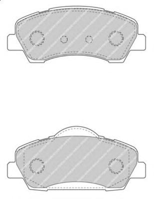 Комплект тормозных колодок, дисковый тормоз FERODO
