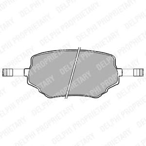 Комплект тормозных колодок, дисковый тормоз DELPHI