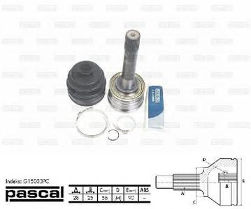 ШРУС PASCAL G15033PC