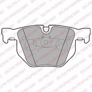 Комплект тормозных колодок, дисковый тормоз DELPHI