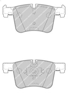 Комплект тормозных колодок, дисковый тормоз FERODO