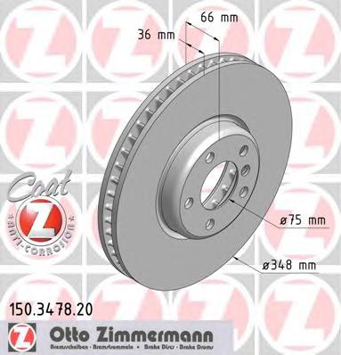 Тормозной диск ZIMMERMANN