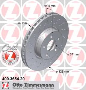 Тормозной диск ZIMMERMANN 400365420