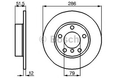 Тормозной диск BOSCH 0986478511