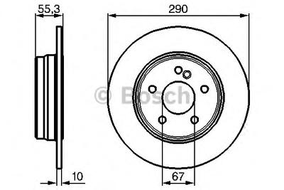 Тормозной диск BOSCH 0986478626