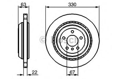 Тормозной диск BOSCH 0986479285
