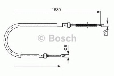 Трос ручника BOSCH 1987477955