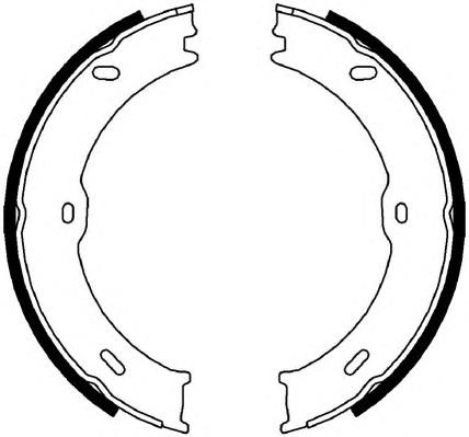 Комплект тормозных колодок, стояночная тормозная система FERODO