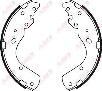 Комплект тормозных колодок ABE C03044ABE