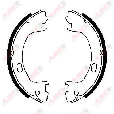 Комплект тормозных колодок, стояночная тормозная система ABE
