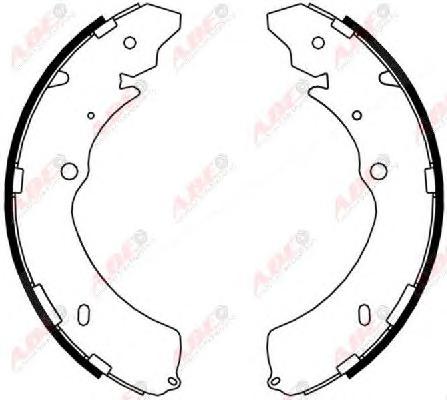 Комплект тормозных колодок ABE