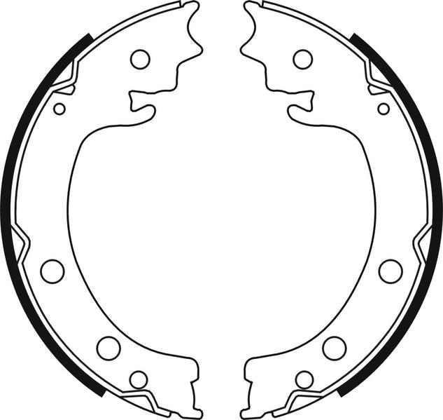 Комплект тормозных колодок, стояночная тормозная система ABE