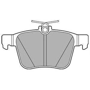 Комплект тормозных колодок, дисковый тормоз DELPHI LP2697