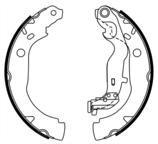 Гальмівні колодки, барабанні ABE