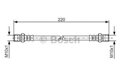 Тормозной шланг BOSCH 1987476090