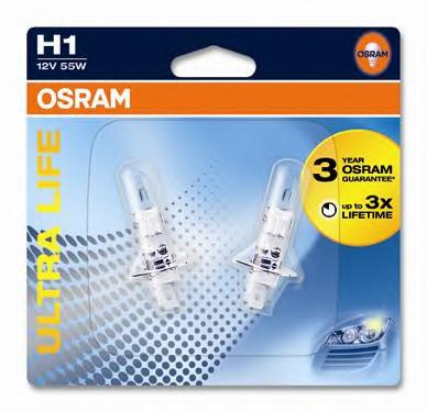 Лампа накаливания, фара дальнего света OSRAM