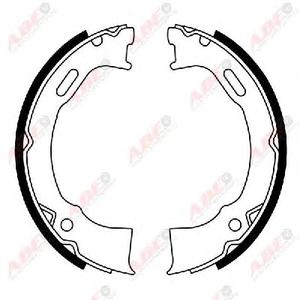 Комплект тормозных колодок, стояночная тормозная система ABE CRY008ABE