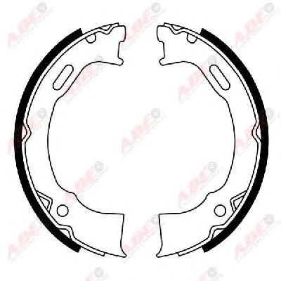Комплект тормозных колодок, стояночная тормозная система ABE