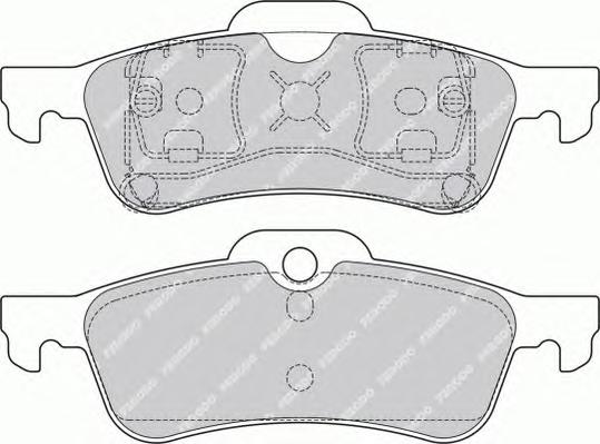 Комплект тормозных колодок, дисковый тормоз FERODO